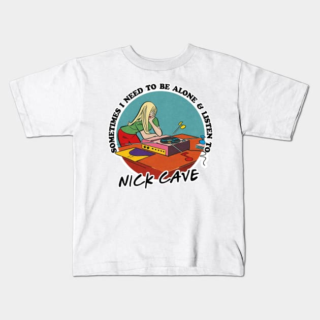 Nick Cave Obsessive Fan Gift Kids T-Shirt by DankFutura